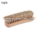 EKEM Portable Leather Shine Wooden Horse Hair Shoe Brush