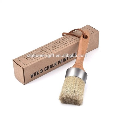 Flat Chalk and Wax Furniture Paint Brush Bristle Polishing