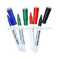 magnetic white board marker with brush dry eraser