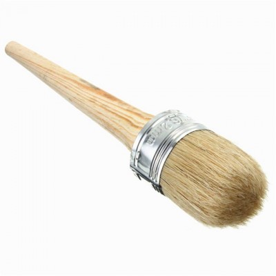 100% Natural Bore Hair Bristles Round Chalk Paint Wax Brush